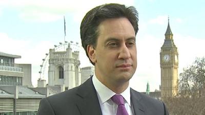 Labour leader, Ed Miliband