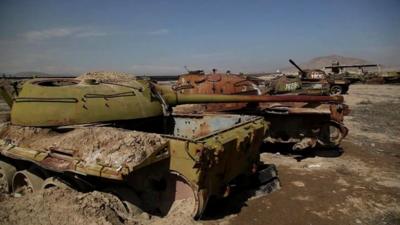 Tank graveyard