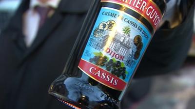 Bottle of cassis