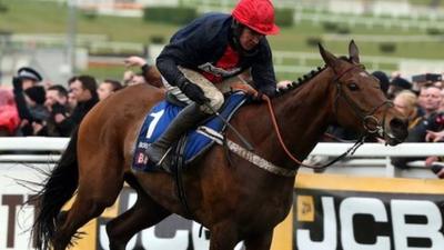 Cheltenham Gold Cup winner Bobs Worth ridden by Barry Geraghty