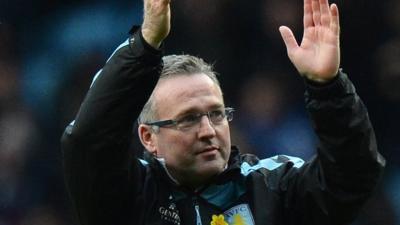 Aston Villa manager Paul Lambert