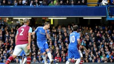 Frank Lampard scores his 200th Chelsea goal