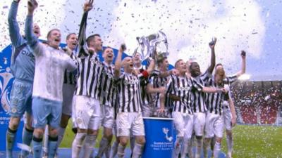 Scenes of celebration and reaction to a historic win for St Mirren in the Scottish League Cup final