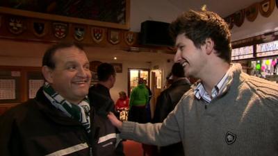 Adam Wyatt meeting opponent Luke Mclennan