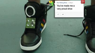 Talking trainers