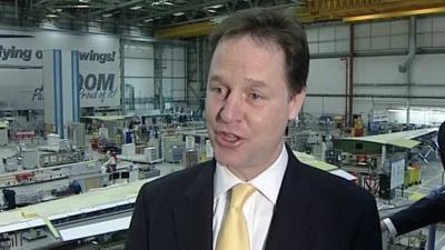 Liberal Democrat leader Nick Clegg