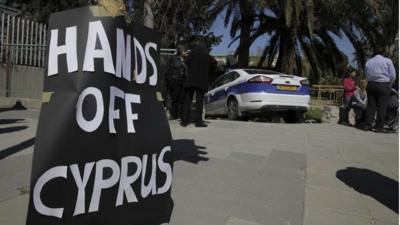 Hands off Cyprus sign