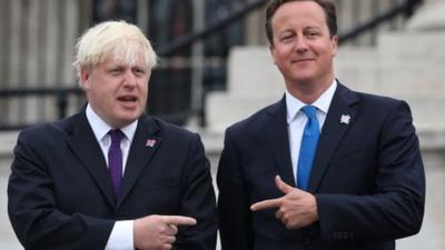 Boris Johnson and David Cameron