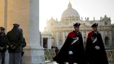 Security guards near St Peter's Square, Rome