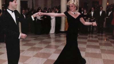 Princess Diana dancing with John Travolta