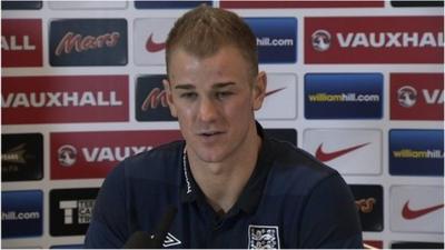 Joe Hart at England presser