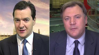 George Osborne (L) and Ed Balls