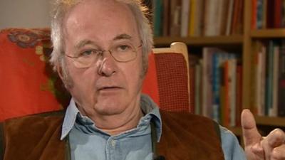 Philip Pullman spoke about the play, at his home in Oxford