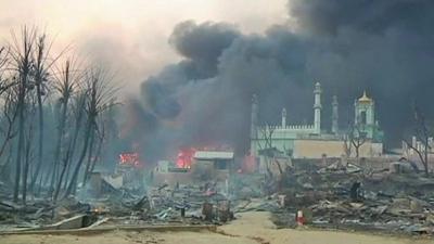 Aftermath of violence in Burma