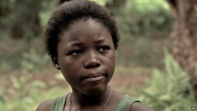 Rachel Mwanza in a scene from "War Witch"