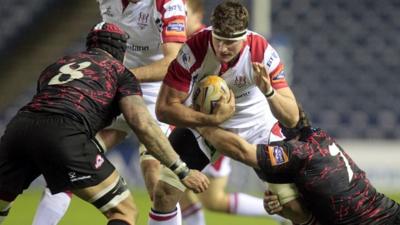 Match action from Edinburgh against Ulster