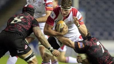 Match action from Edinburgh against Ulster