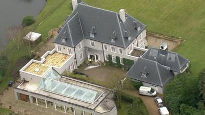 Aerial view of Mr Berezovsky's home