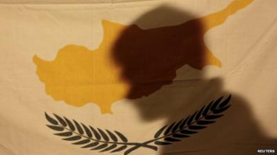 Shadow over Cyprus flag