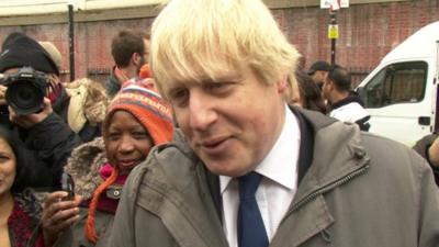 London mayor Boris Johnson