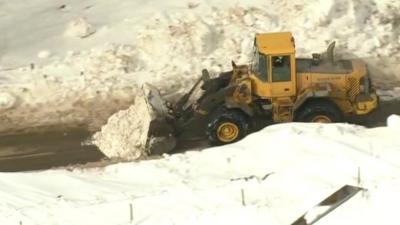 Snow plough on the Isle of Arran