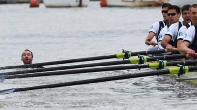 Trenton Oldfield disrupts the 2012 Boat Race