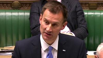 Health Secretary Jeremy Hunt