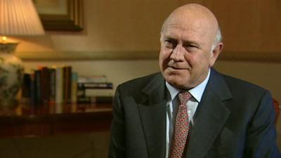 President F.W. de Klerk