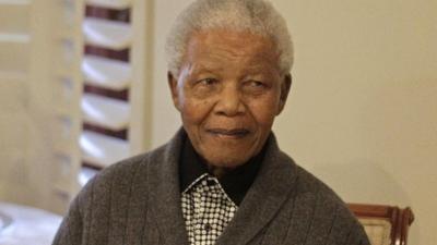 Nelson Mandela in July 2012