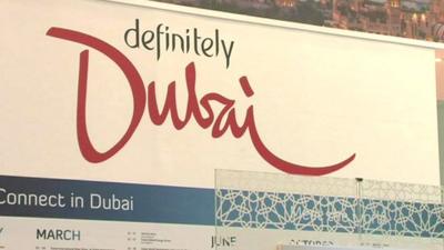 Poster advertising Dubai