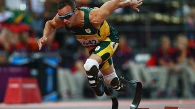 Six time Paralympic gold medallist Oscar Pistorius