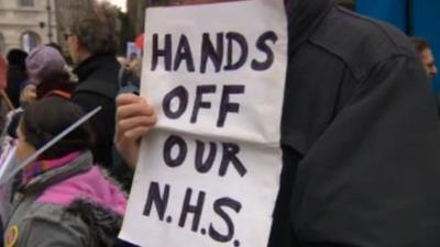 Protests over NHS changes