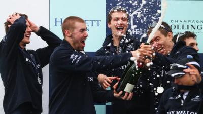 Oxford celebrate Boat Race win