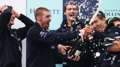 Oxford celebrate Boat Race win