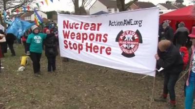 Anti-nuclear campaigners