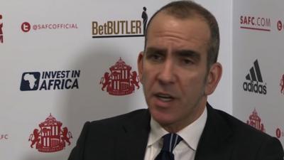 Sunderland manager Paolo Di Canio