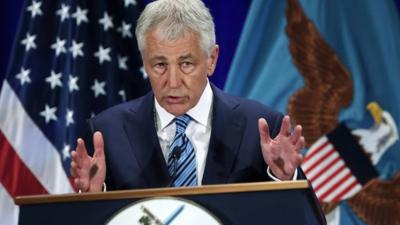 The American Defence Secretary, Chuck Hagel