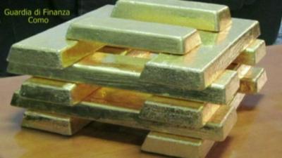 Stack of gold ingots