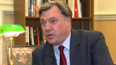 Shadow Chancellor Ed Balls