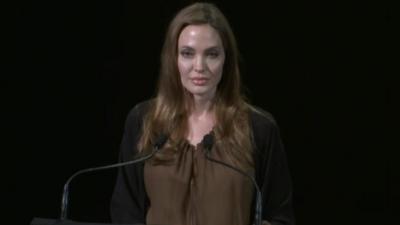 Angelina Jolie introduces Malala at the Lincoln Centre