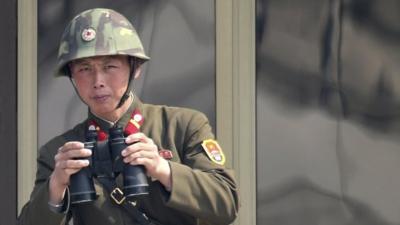 A North Korean soldier