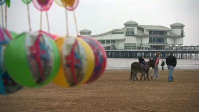 Weston-super-Mare pier and beach