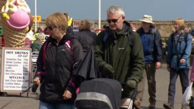 Tourists in Bridlington