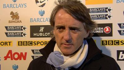 Manchester City manager Roberto Mancini