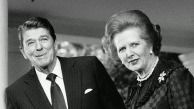 Ronald Reagan and Margaret Thatcher