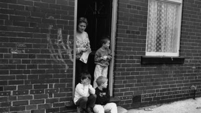 Miner's family in Grimethorpe, Yorkshire, in 1993