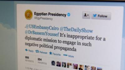 Egyptian presidency tweet