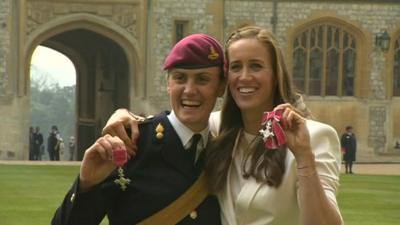 Heather Stanning MBE and Helen Glover MBE