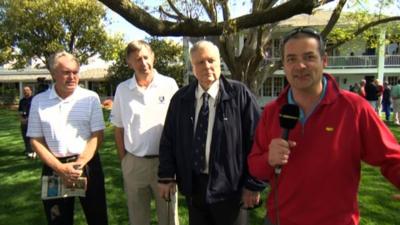 Wayne Grady, Ken Brown, Peter Alliss and Iain Carter