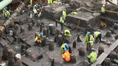 Bloomberg Place archaeological dig